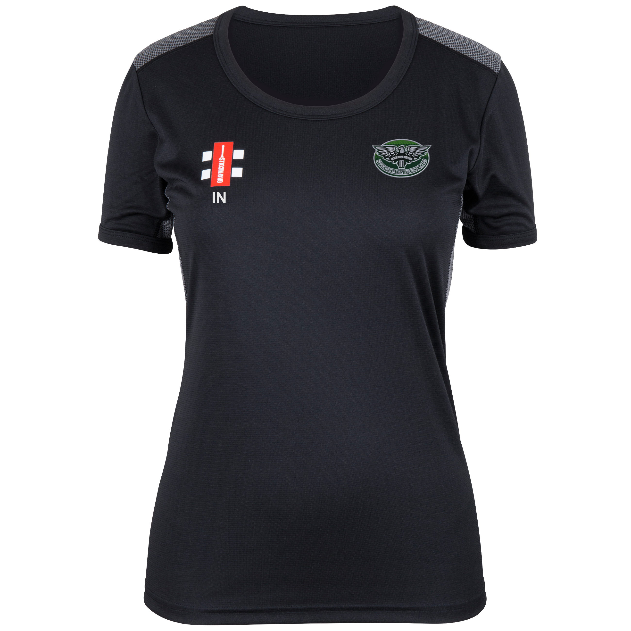 gray-nicolls-ipscol-cc-donna-maglietta-pro-performance-manica-corta-nera image 1