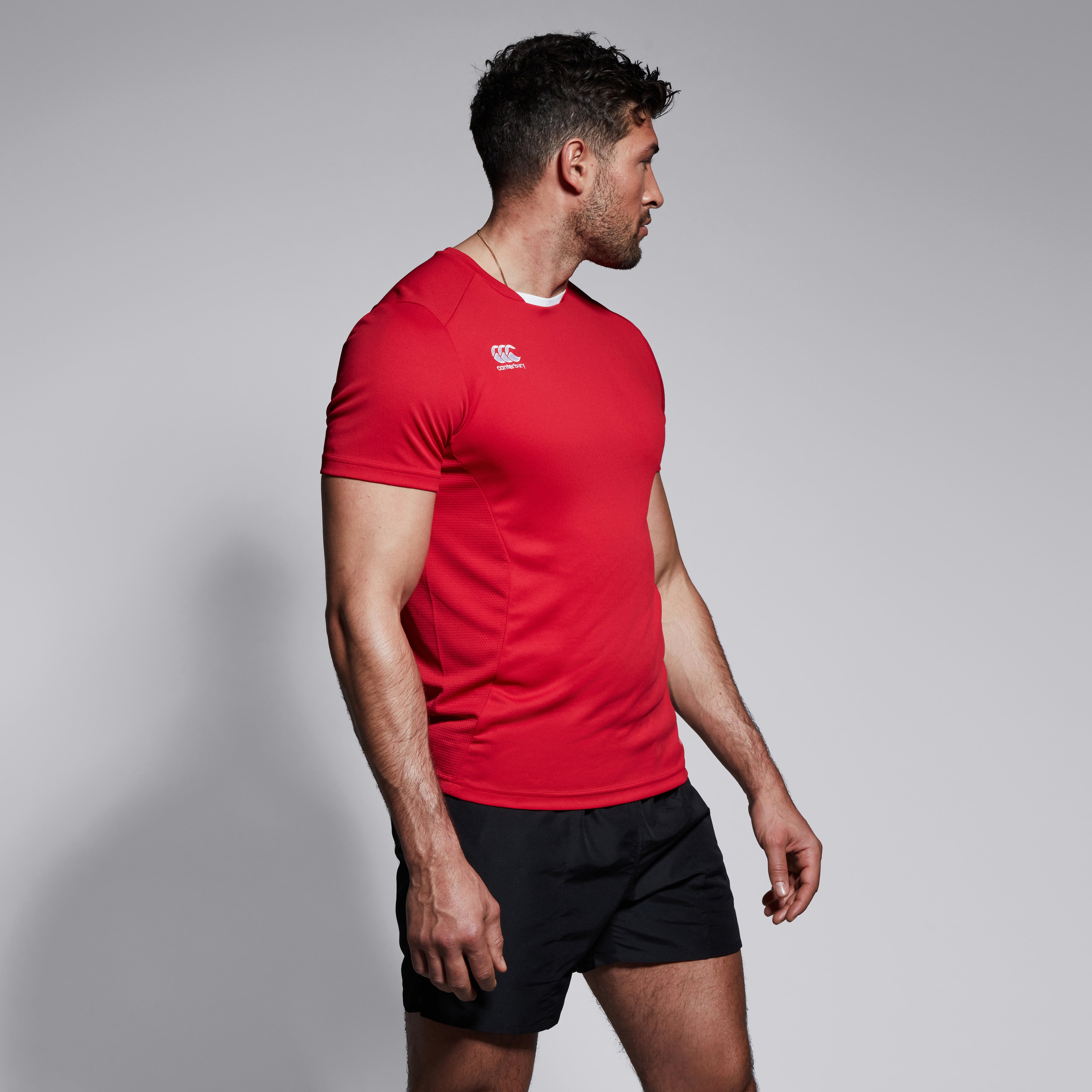 canterbury-club-dry-tee-uomo-rossa-maglietta-tecnica image 2