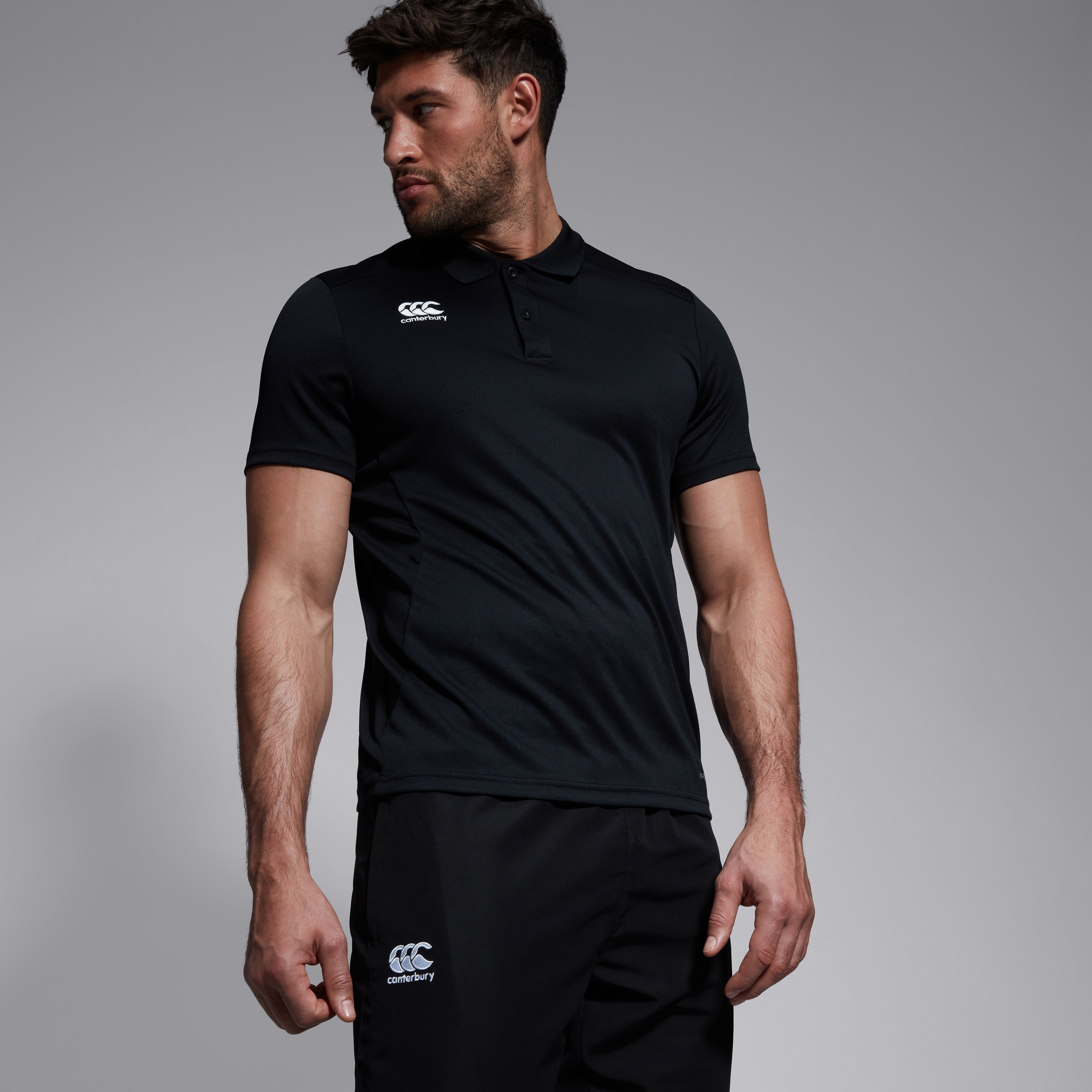 canterbury-club-dry-polo-uomo-polo-rugby-nera image 3