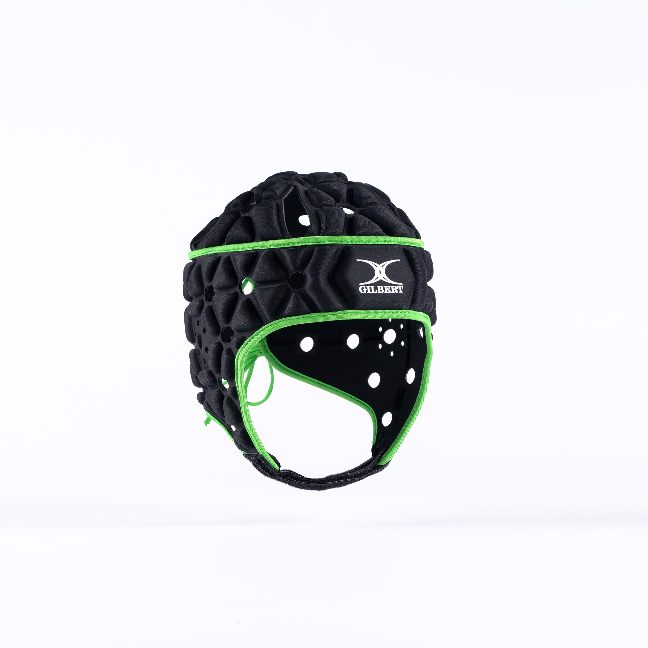 gilbert-rugby-air-headguard-satin-nero-caschetto-rugby-donna image 1