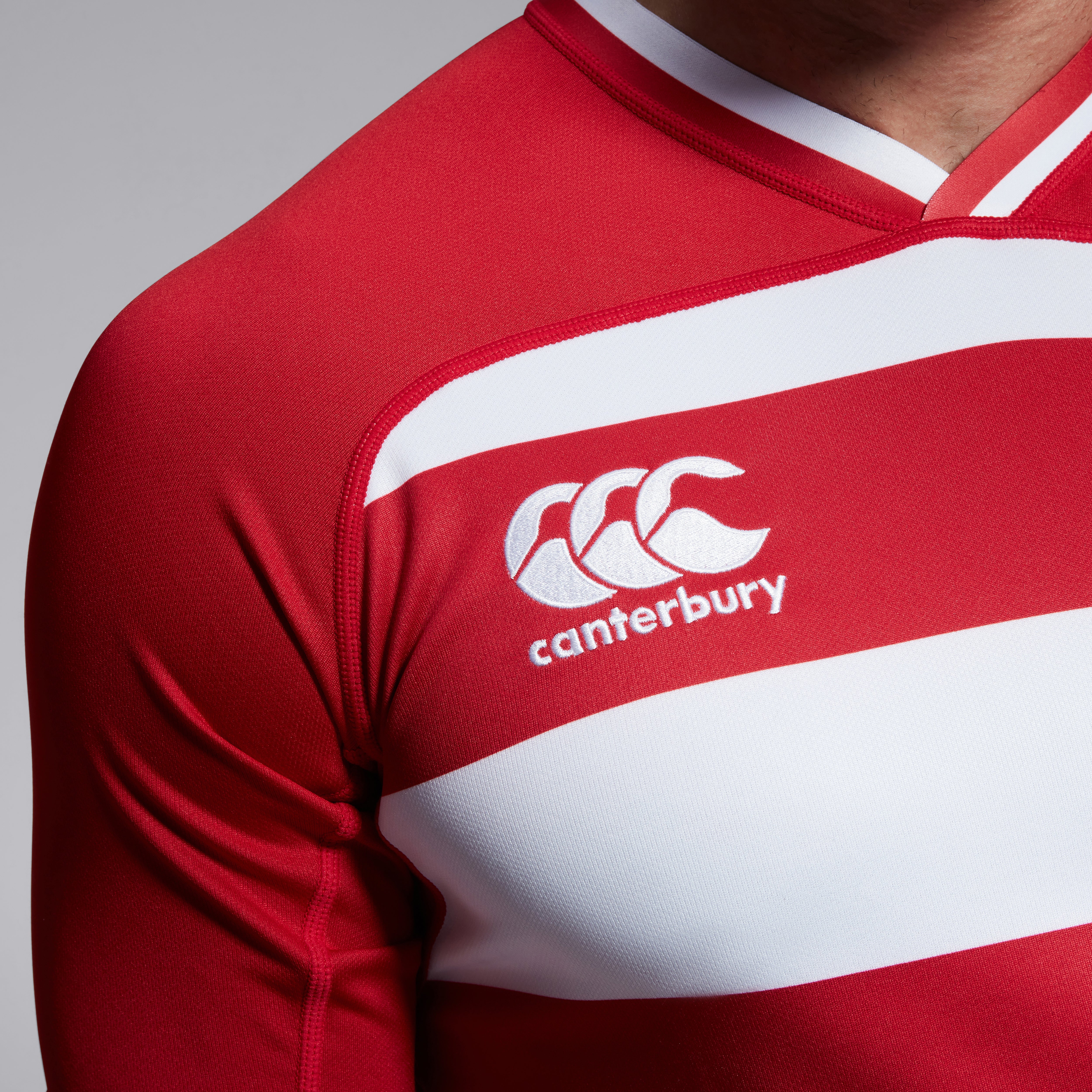 canterbury-vapodri-evader-hooped-jersey-uomo-maglia-rugby-rossa image 6