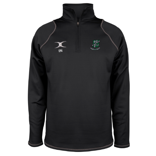 gilbert-rugby-wharfedale-rufc-quest-fleece-bambino-nero-pile-rugby-personalizzat image 1