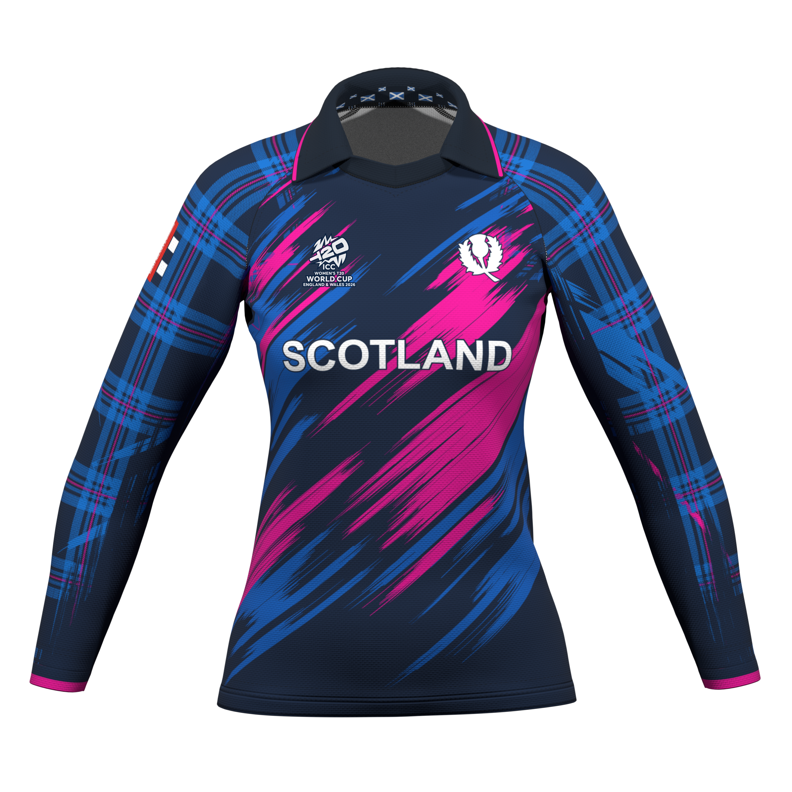 gray-nicolls-scozia-donna-maglia-replica-world-cup-2026-manica-lunga image 1