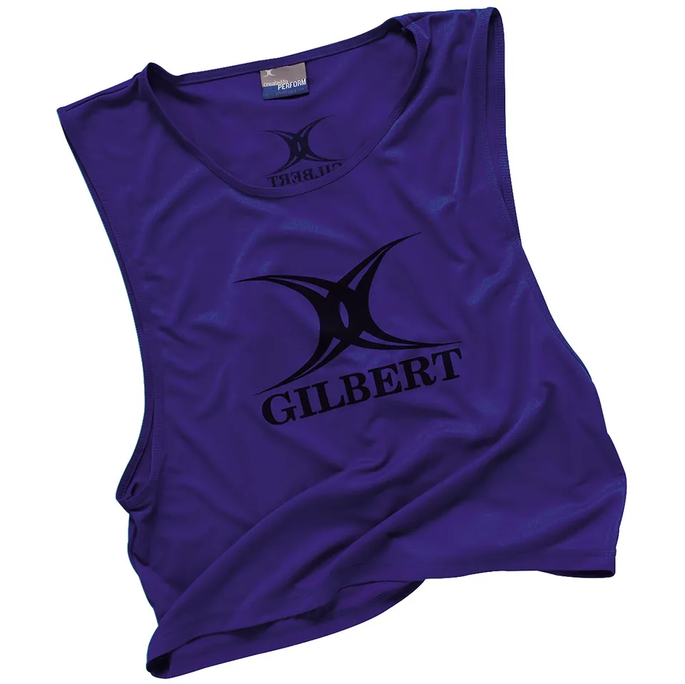gilbert-rugby-pettorina-allenamento-in-poliestere-blu image 1