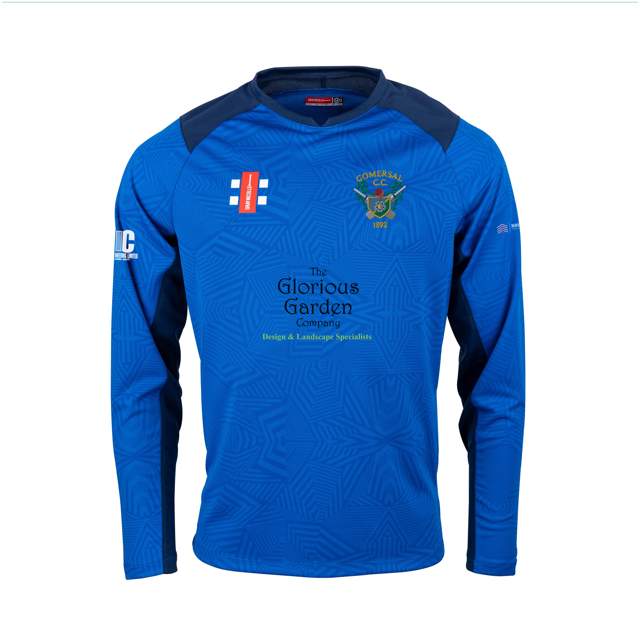 gray-nicolls-pro-performance-v2-gomersal-cricket-club-maglia-cricket-manica-lung image 1