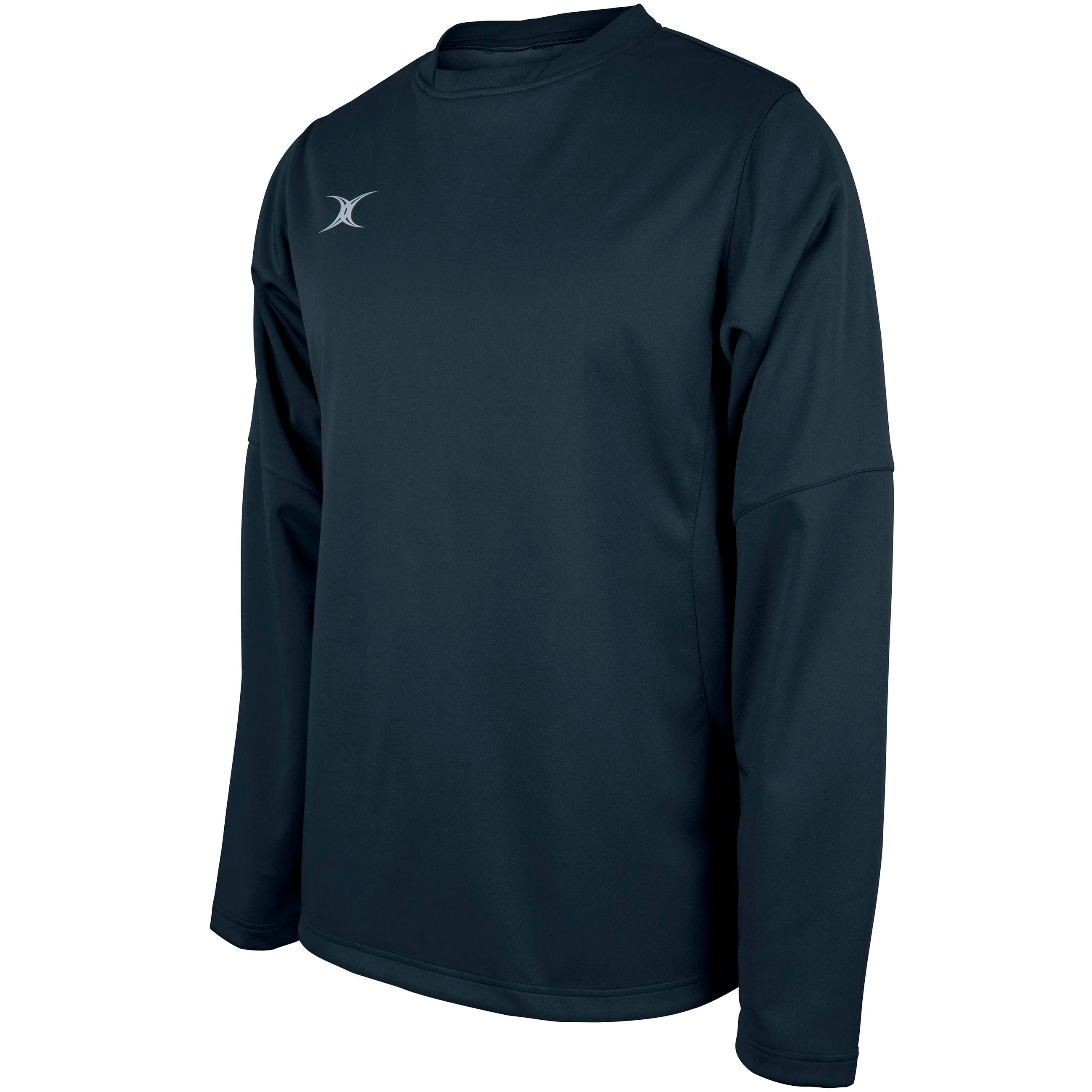 gilbert-rugby-pro-warm-up-top-uomo-felpa-rugby-nero-blu-navy image 1