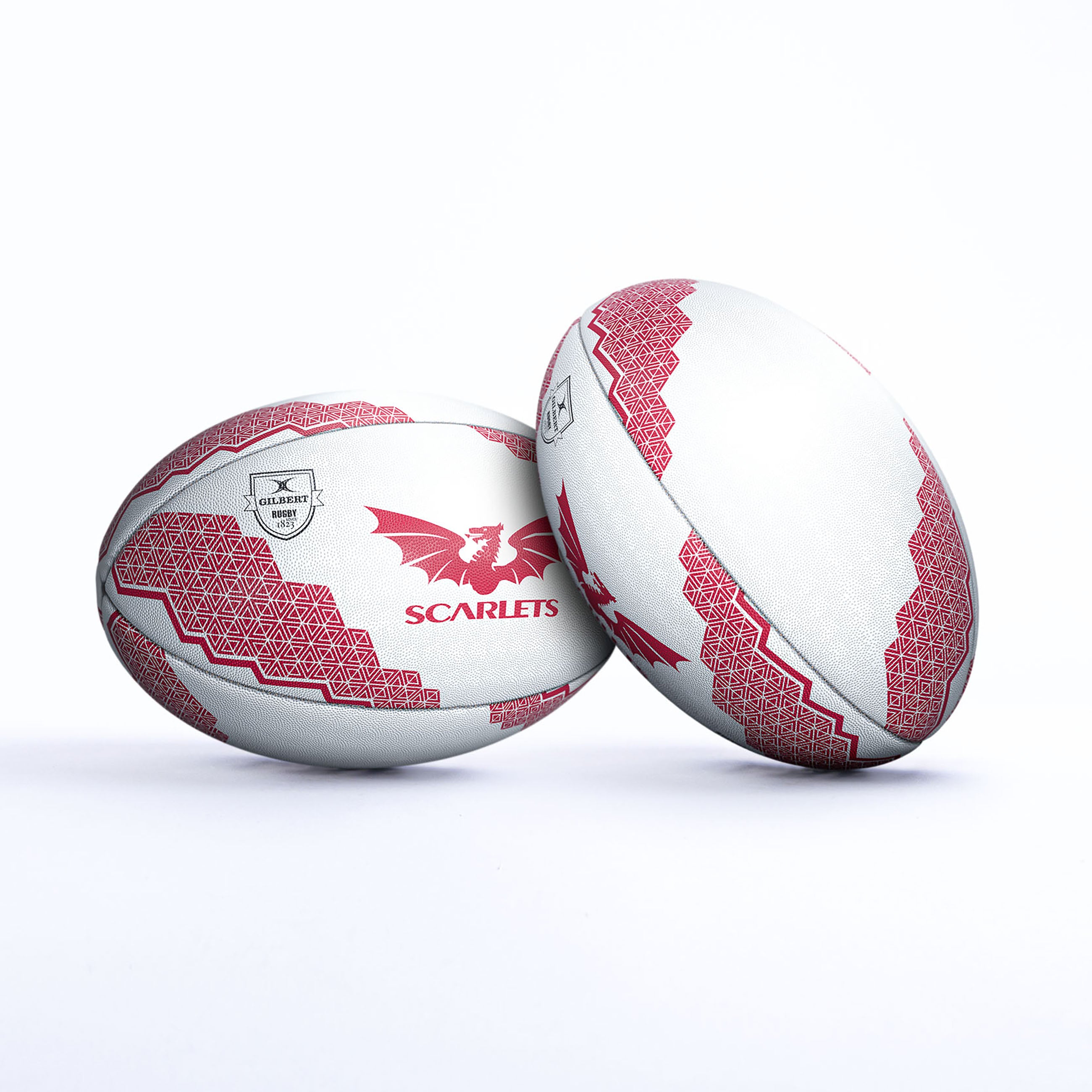 gilbert-rugby-scarlets-supporter-ball-pallone-rugby-tifosi-misura-4-5 image 1