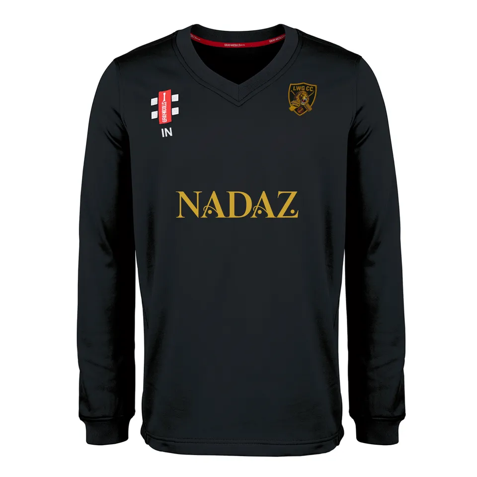 gray-nicolls-maglione-match-pro-performance-luton-women-girls-senior-nero image 1