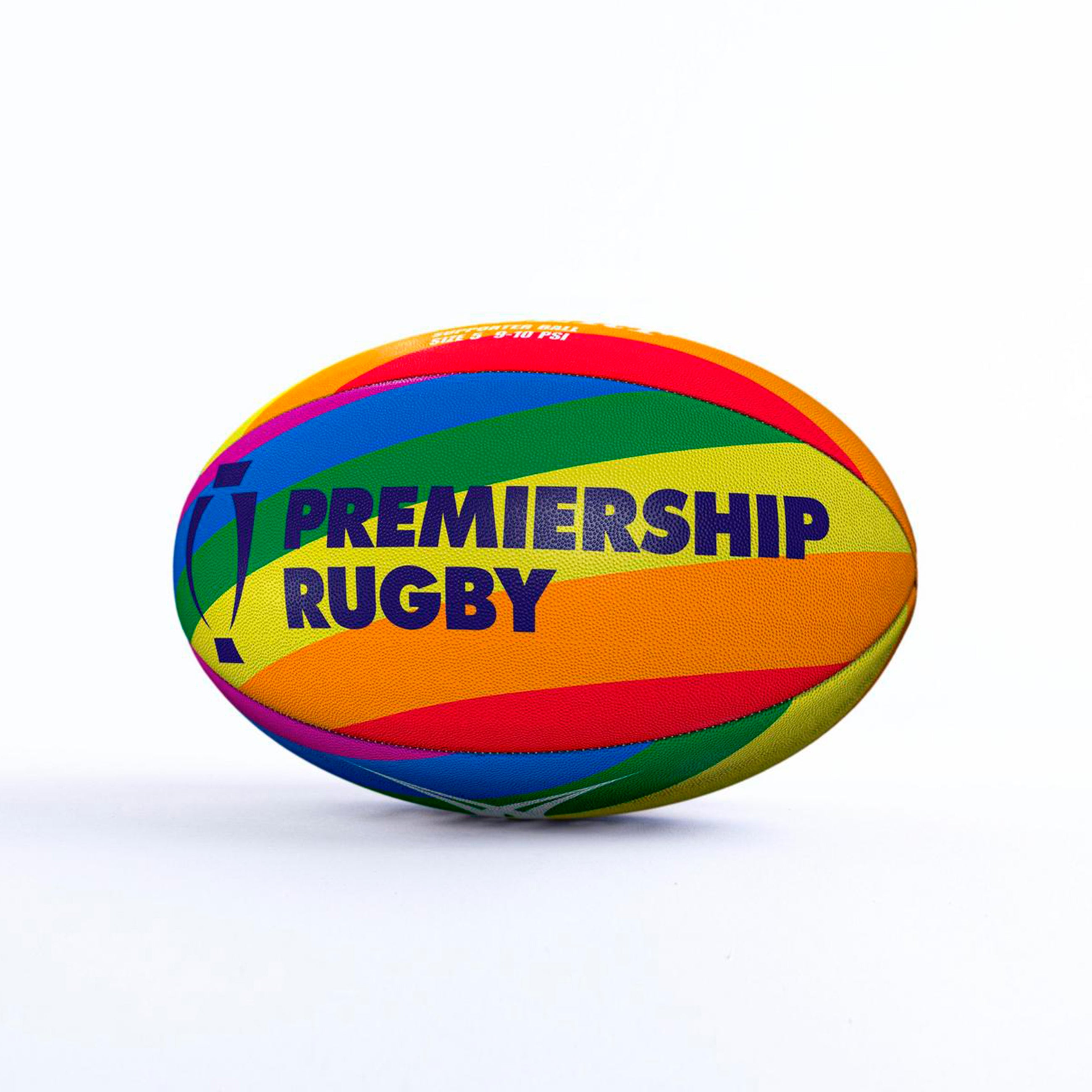 gilbert-rugby-rainbow-premiership-rugby-ball-pallone-supporter-misura-5 image 2