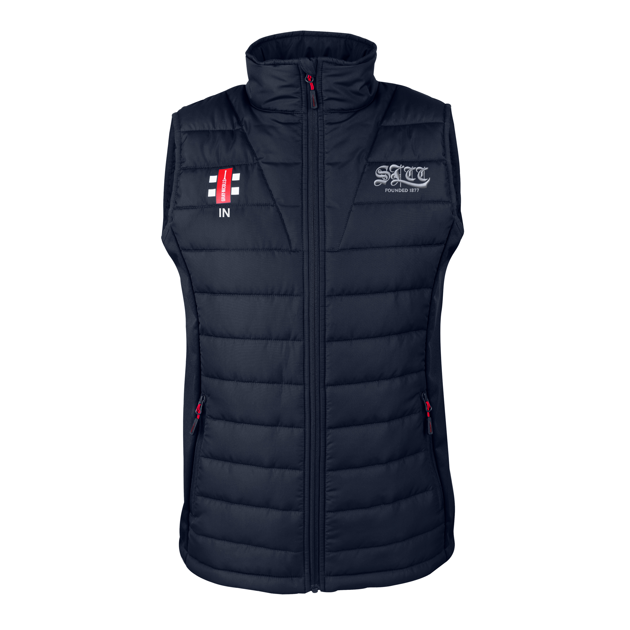 gray-nicolls-st-lawrence-senior-pro-performance-gilet-smanicato-nero image 1