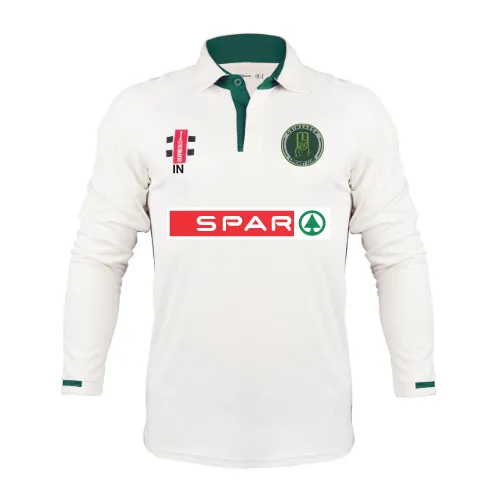gray-nicolls-grimsargh-cc-pro-performance-v3-maglia-ml-senior-ivory-green image 1