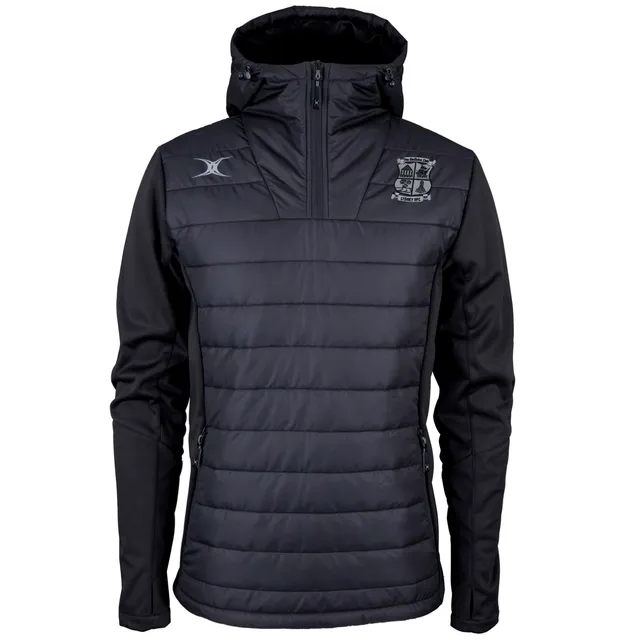 gilbert-rugby-lydney-rfc-pro-active-giacca-quarter-zip-senior-nero image 1