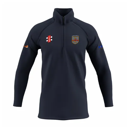 gray-nicolls-brighton-hove-cc-gts-pile-1-4-zip-senior-blu-navy-scuro image 1