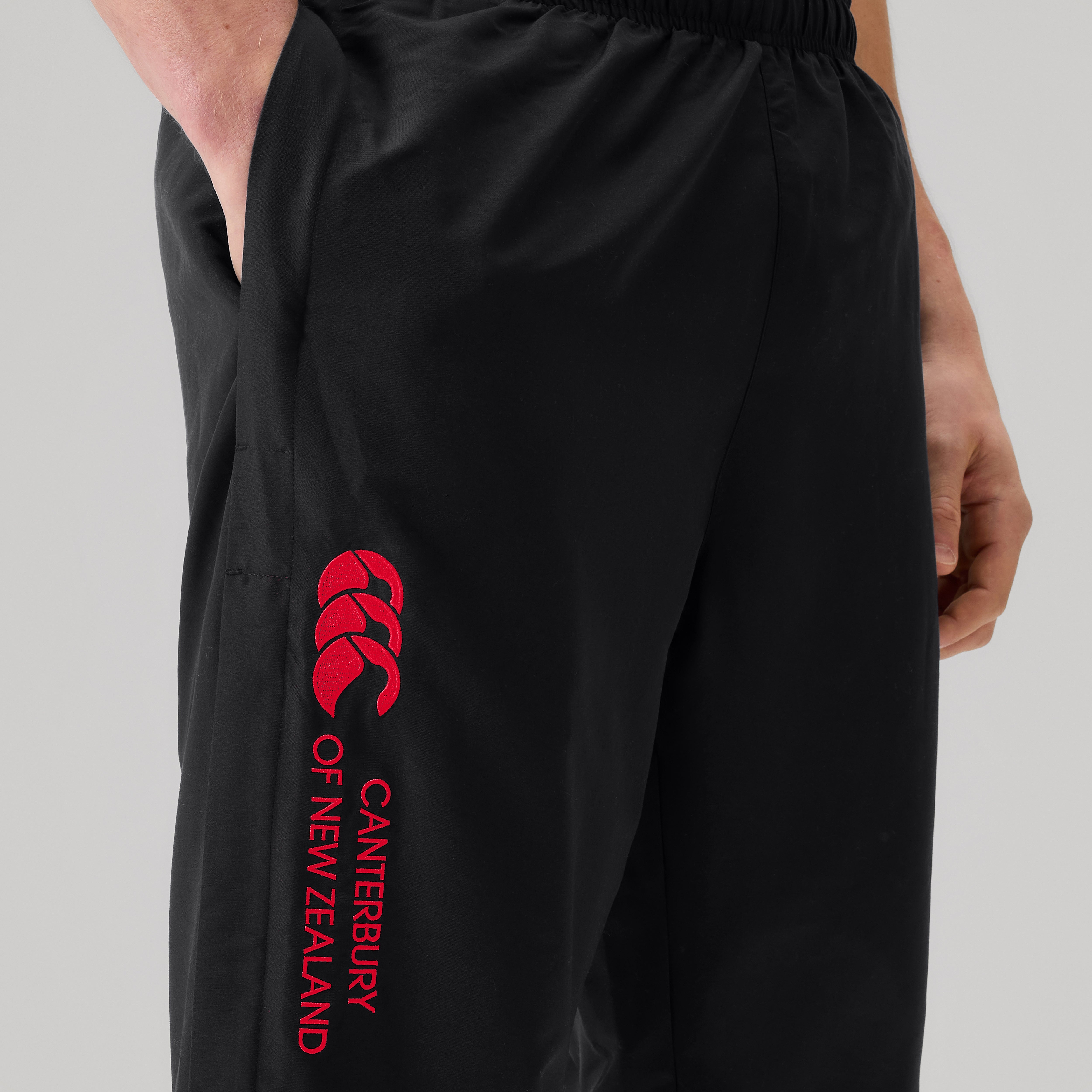 canterbury-fundamentals-pantalone-tuta-stadium-uomo-nero-rosso image 7