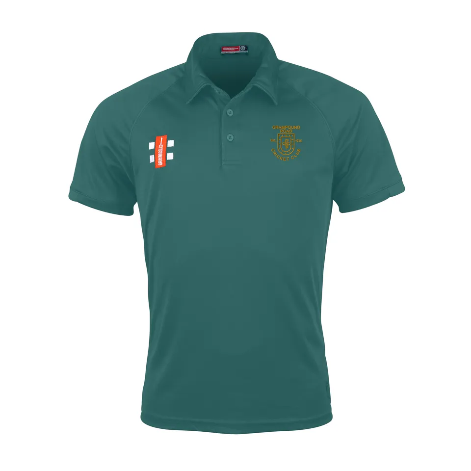 gray-nicolls-matrix-v2-polo-cricket-manica-corta-junior-verde-grampound-road-cc image 1