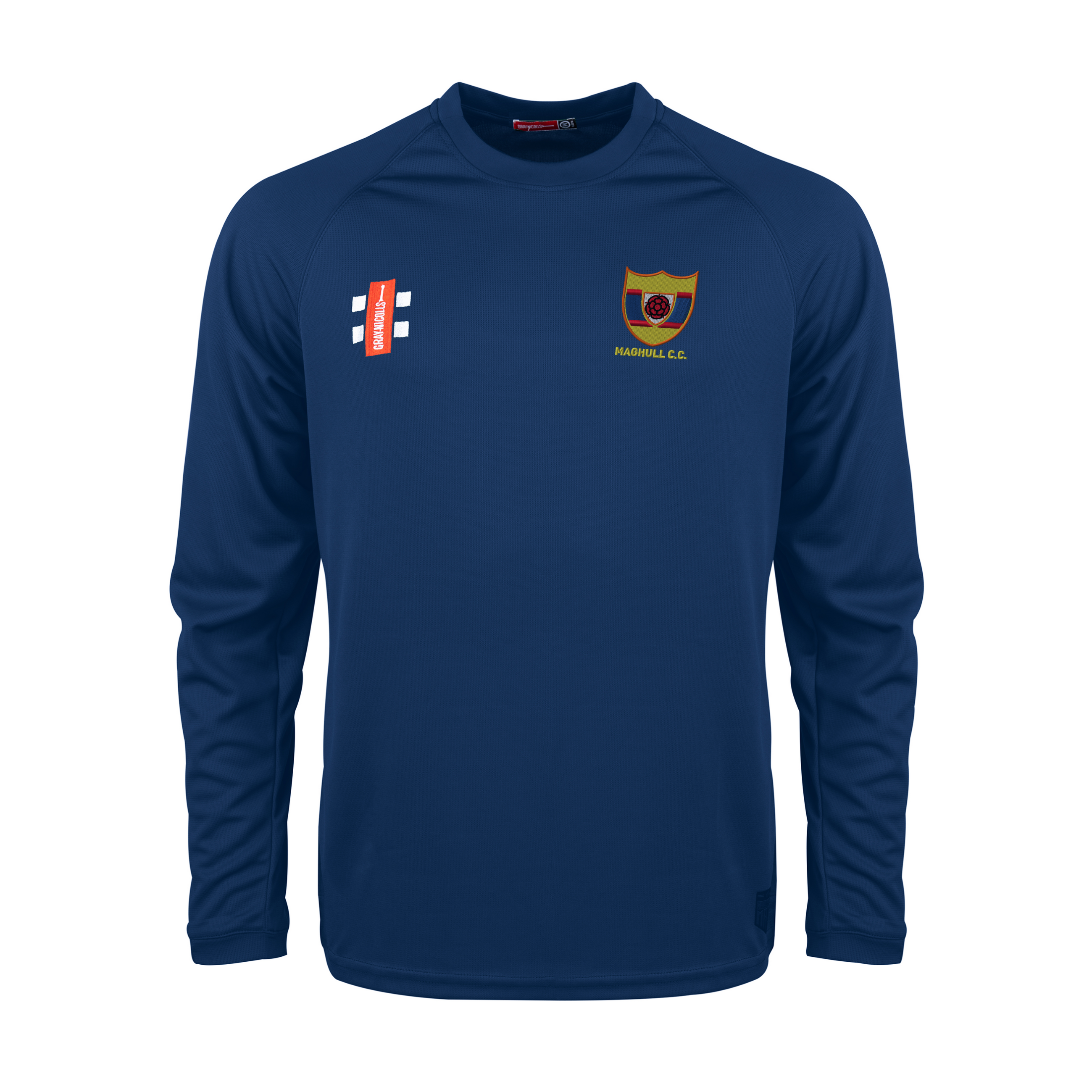 gray-nicolls-maghull-cc-junior-maglia-allenamento-manica-lunga-matrix-v2-blu-nav image 1