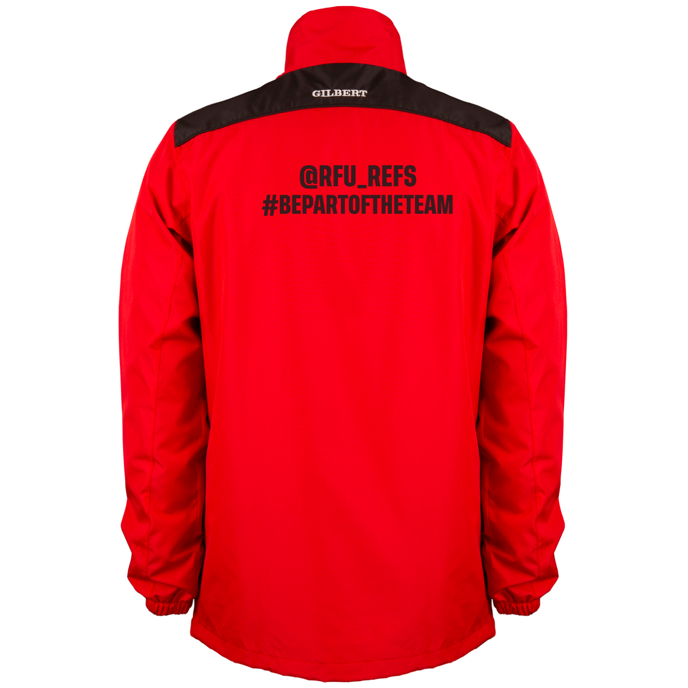 gilbert-rugby-england-match-officials-senior-red-black-photon-1-4-zip-jacket image 2