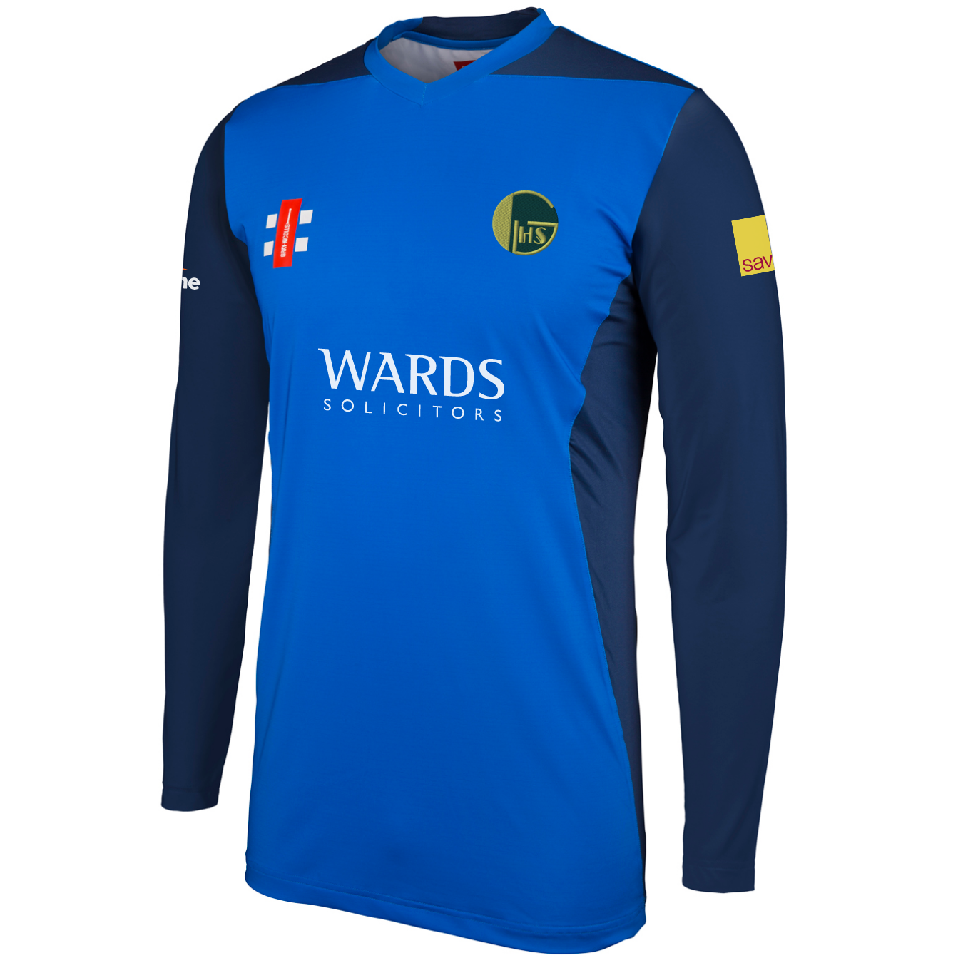gray-nicolls-golden-hill-cc-senior-maglia-cricket-t20-manica-lunga-royal-navy image 1