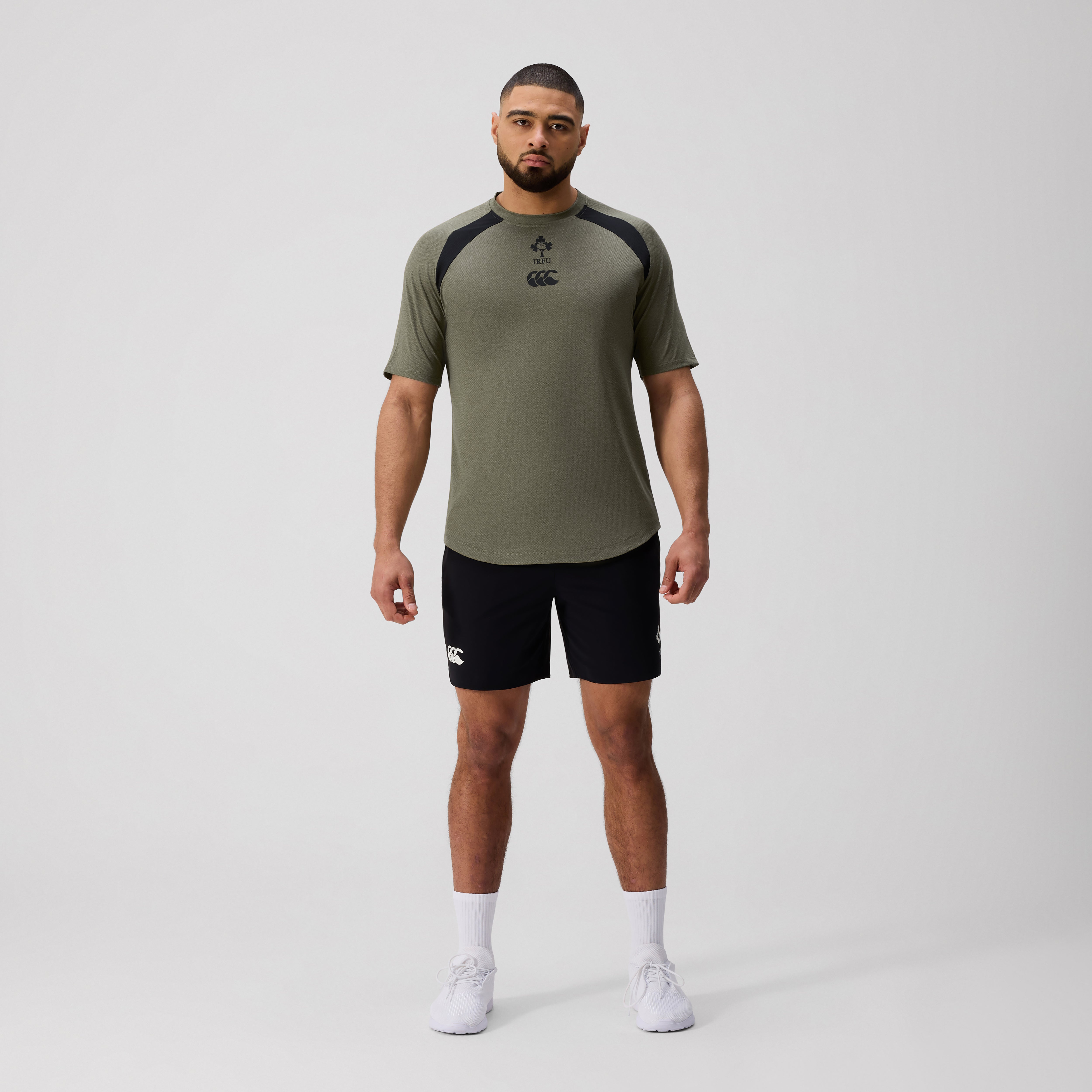 canterbury-ireland-elite-training-tee-uomo-verde-t-shirt-allenamento-rugby image 3