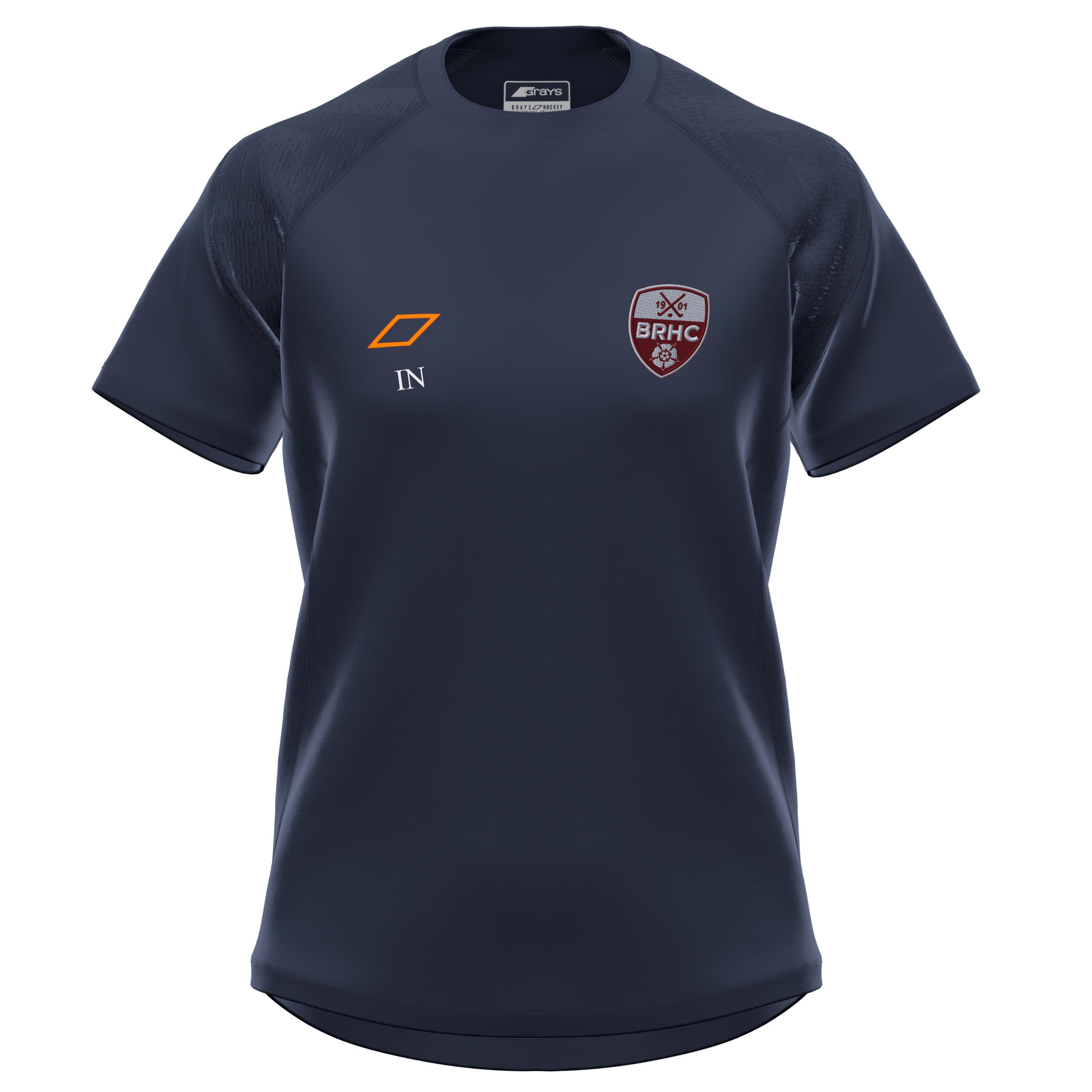 grays-ben-rhydding-hc-gts-maglia-training-donna-manica-corta-blu-navy image 1