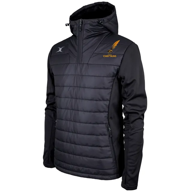 gilbert-rugby-currie-chieftains-giacca-pro-active-quarter-zip-nera-uomo image 1