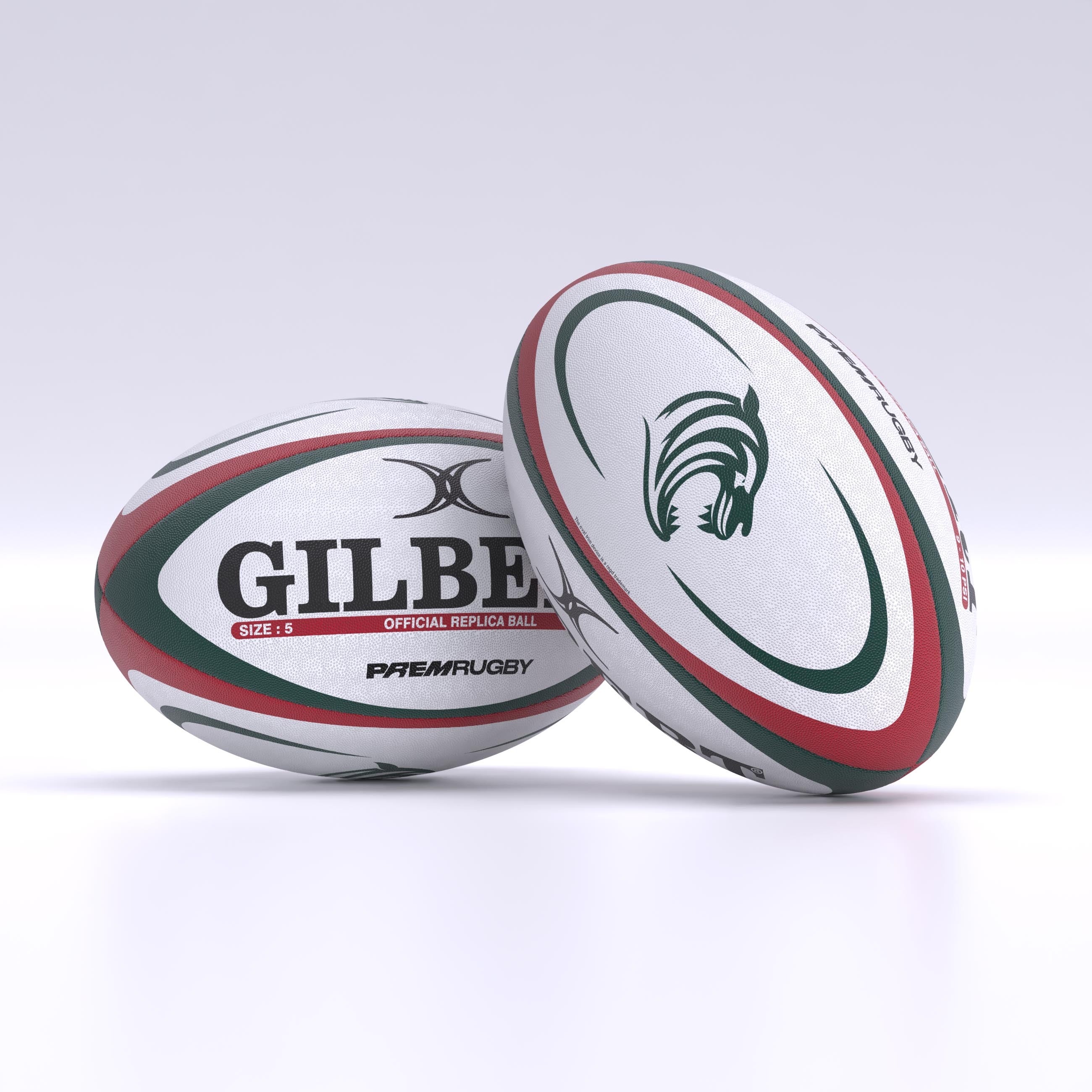 gilbert-rugby-leicester-tigers-replica-ball-pallone-rugby-replica image 1