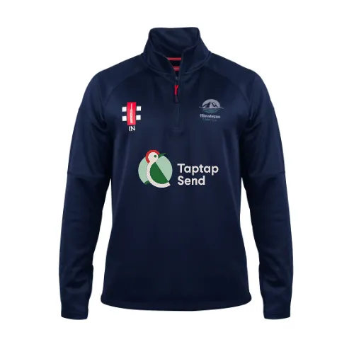 gray-nicolls-himalayan-cricket-club-senior-pro-thermo-fleece-pile-1-4-zip-blu-na image 1