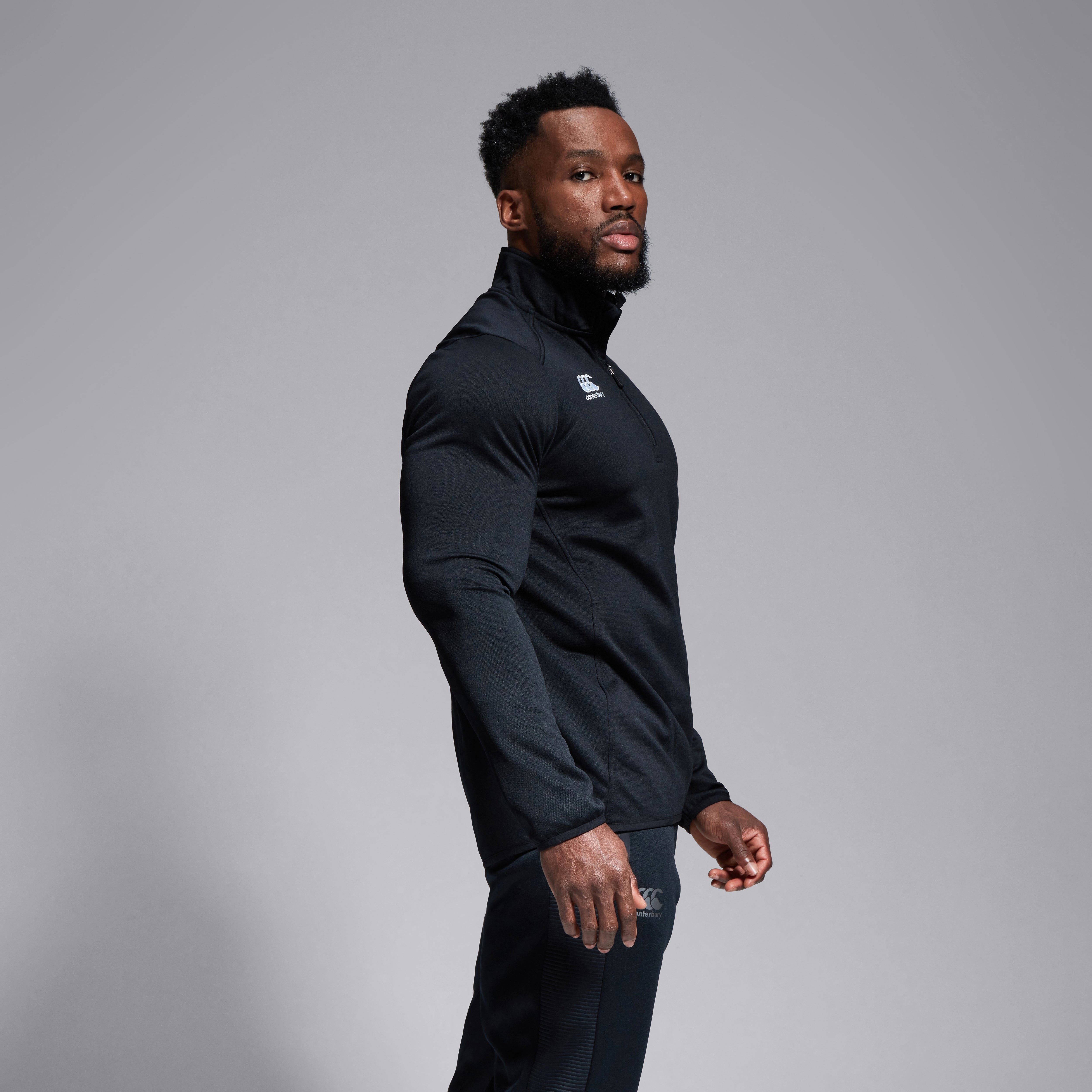 canterbury-club-maglia-training-1-4-zip-midlayer-nera-uomo image 3
