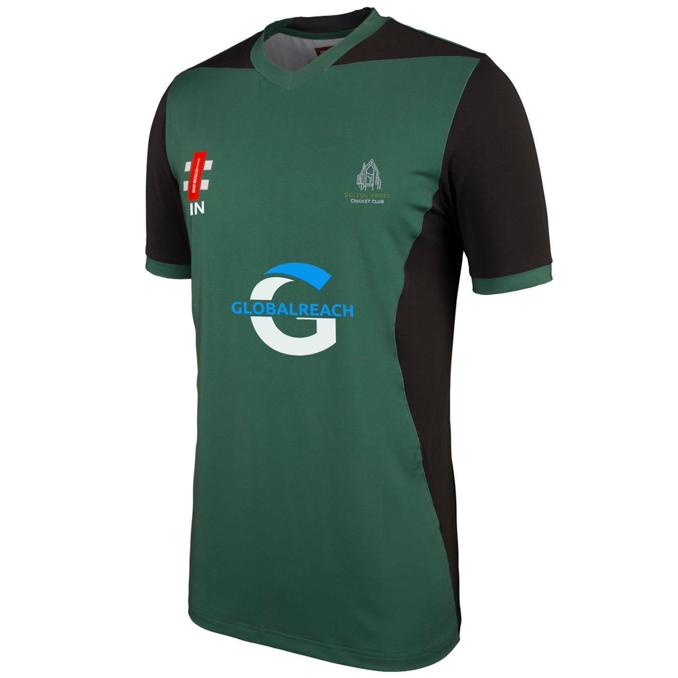 gray-nicolls-bolton-abbey-cc-junior-pro-performance-maglia-t20-manica-corta-verd image 1