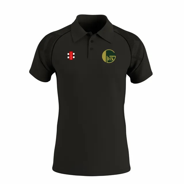 gray-nicolls-gts-polo-manica-corta-senior-golden-hill-cc-nero image 1