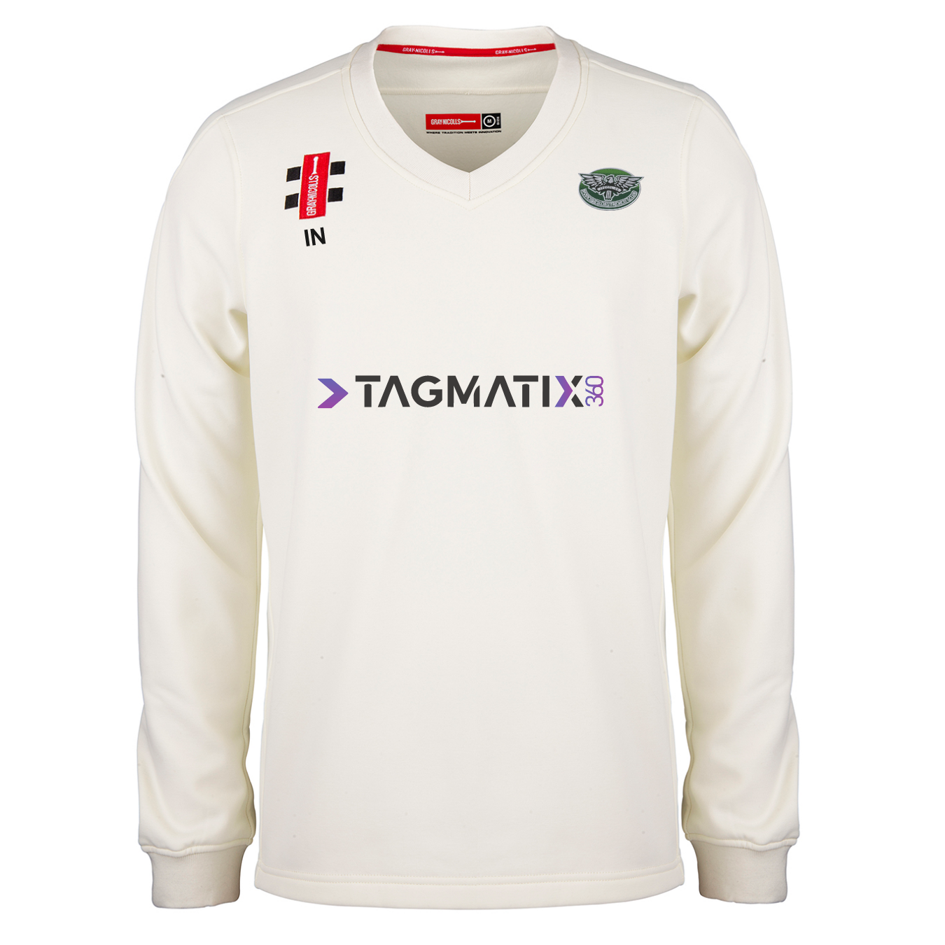 gray-nicolls-ipscol-cc-senior-pro-performance-maglione-match-avorio image 1