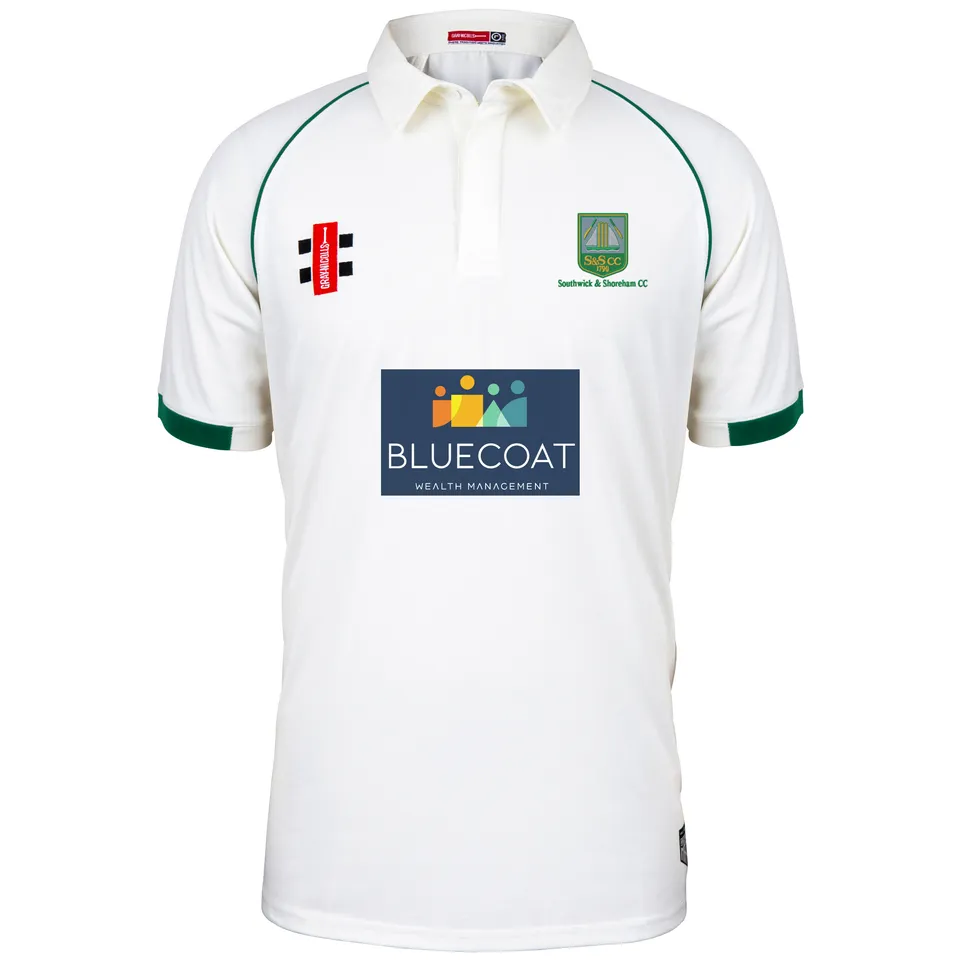 gray-nicolls-southwick-shoreham-cc-junior-matrix-v2-maglia-match-s-s-avorio-verd image 1
