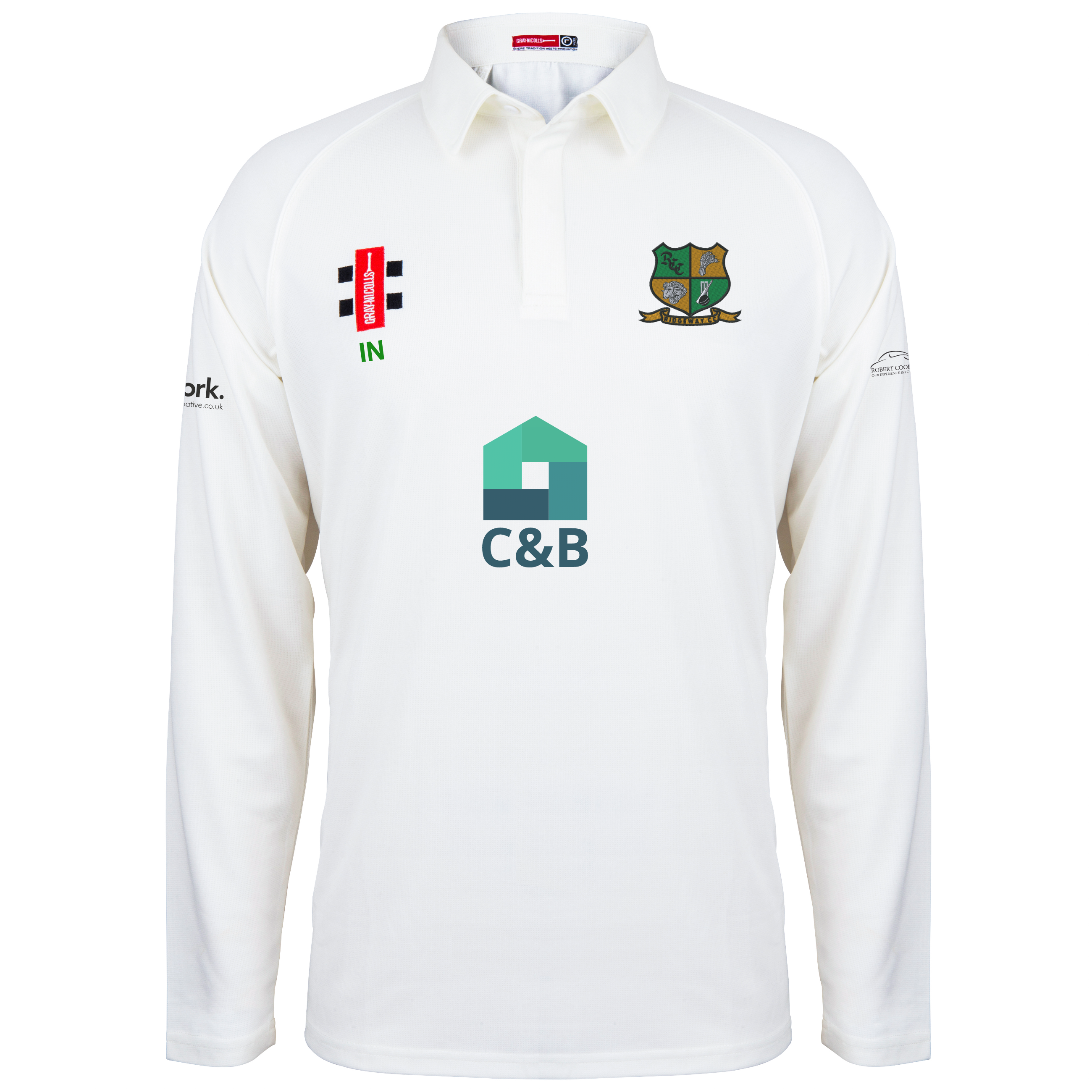 gray-nicolls-ridgeway-cc-senior-maglia-manica-lunga-matrix-v2-avorio image 1