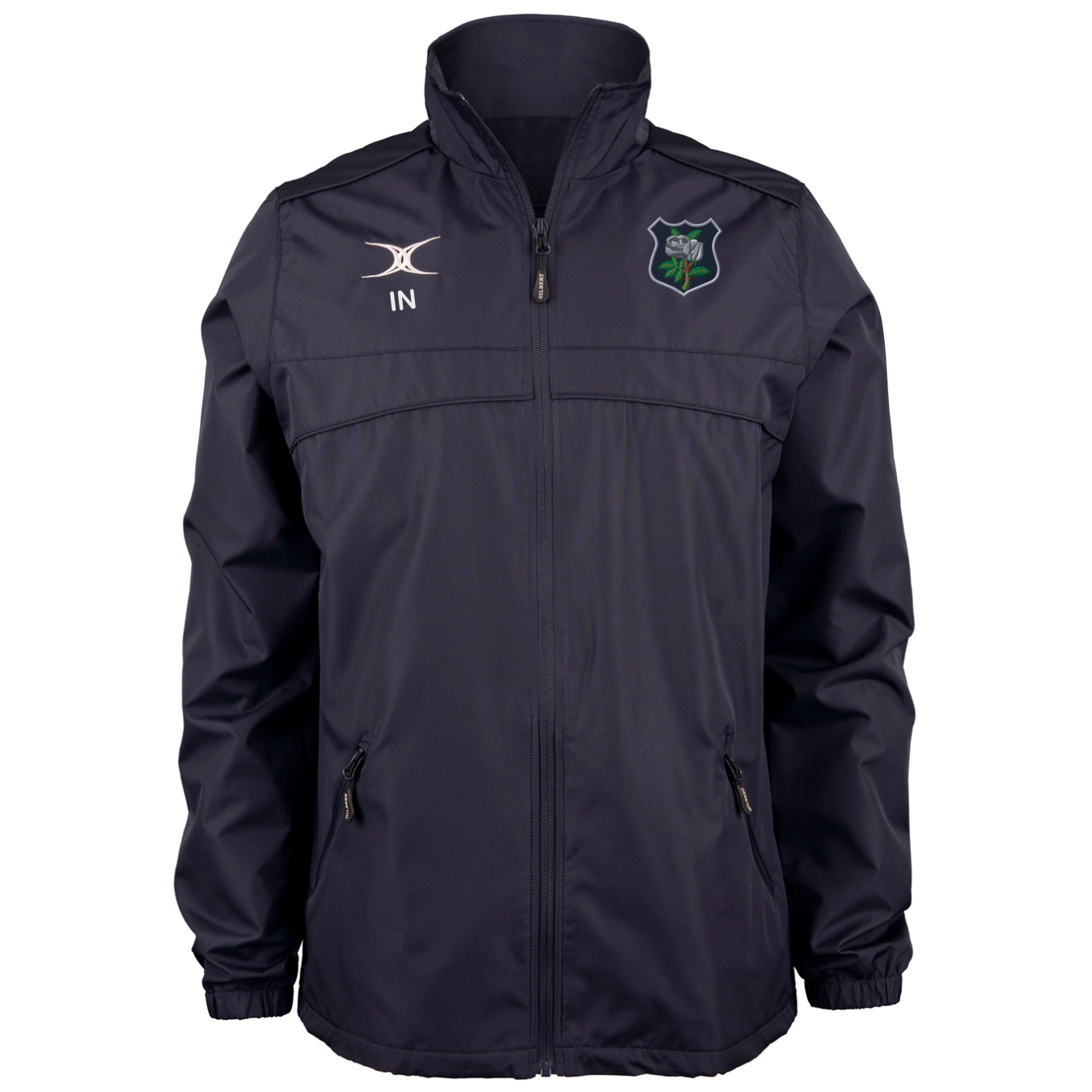 gilbert-rugby-photon-giacca-full-zip-allenatore-adulto-blu-navy-yorkshire-rfu-pl image 1