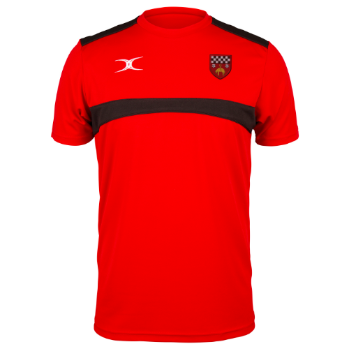 gilbert-rugby-skipton-rfc-photon-t-shirt-uomo-rosso-nero image 1