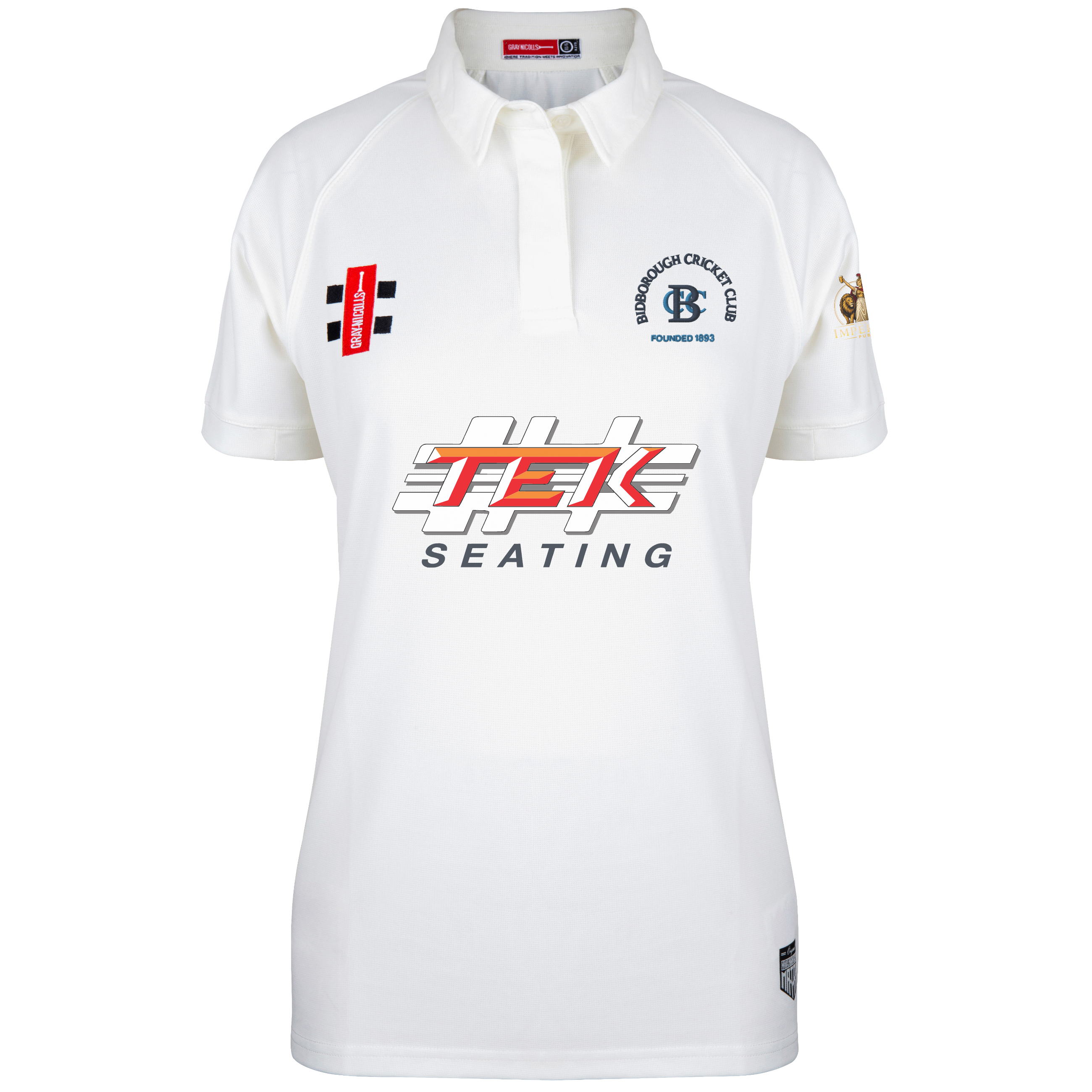 gray-nicolls-matrix-v2-camicia-cricket-senior-bidborough-cc-avorio-manica-corta image 1