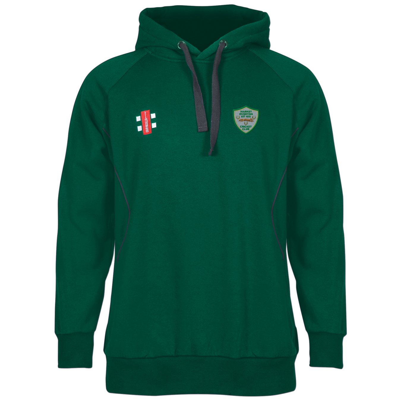 gray-nicolls-market-overton-cc-junior-storm-felpa-con-cappuccio-verde image 1