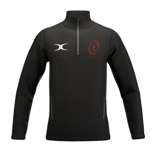 gilbert-rugby-army-rugby-union-giacca-1-4-zip-atom-senior-nera image 1