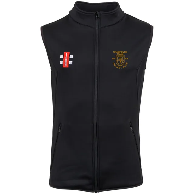 gray-nicolls-grampound-road-cc-adulto-gilet-smanicato-storm-fleece-nero image 1