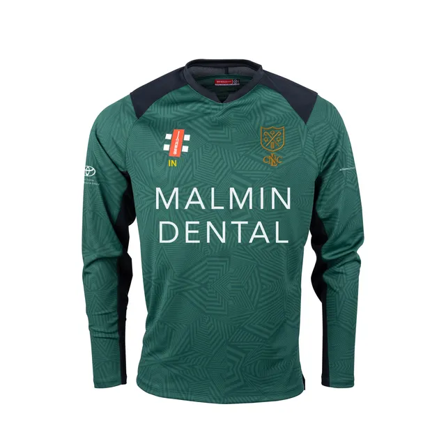 gray-nicolls-pro-performance-t20-maglia-cricket-l-s-junior-north-london-cc-green image 1