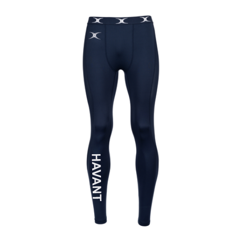 gilbert-rugby-havant-rfc-senior-atomic-x-ii-leggings-baselayer-blu-navy-scuro image 1