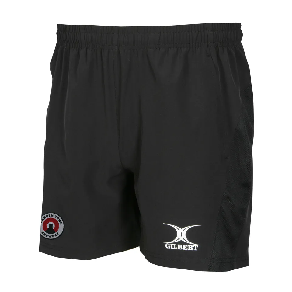 gilbert-rugby-camden-town-brewery-junior-leisure-pantaloncini-neri-leggeri image 1
