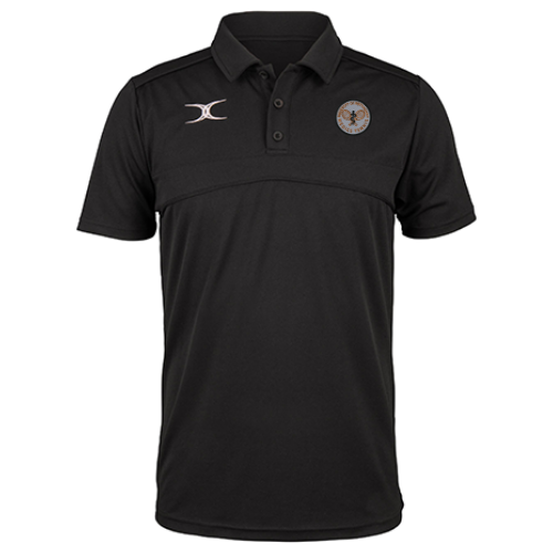 gilbert-rugby-nottingham-medics-tennis-photon-ii-polo-manica-corta-nera-senior image 1