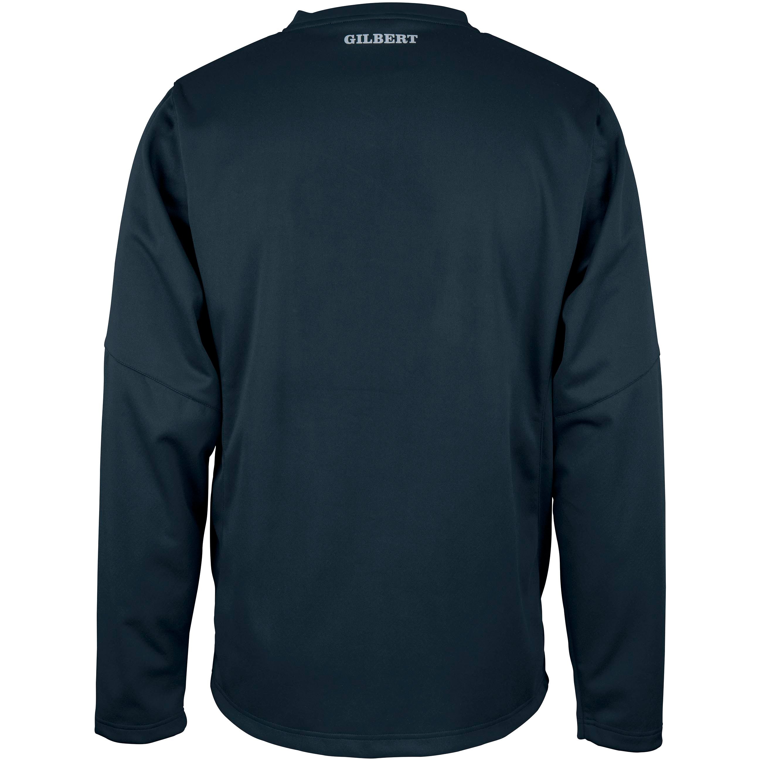 gilbert-rugby-pro-warm-up-top-uomo-felpa-rugby-nero-blu-navy image 3