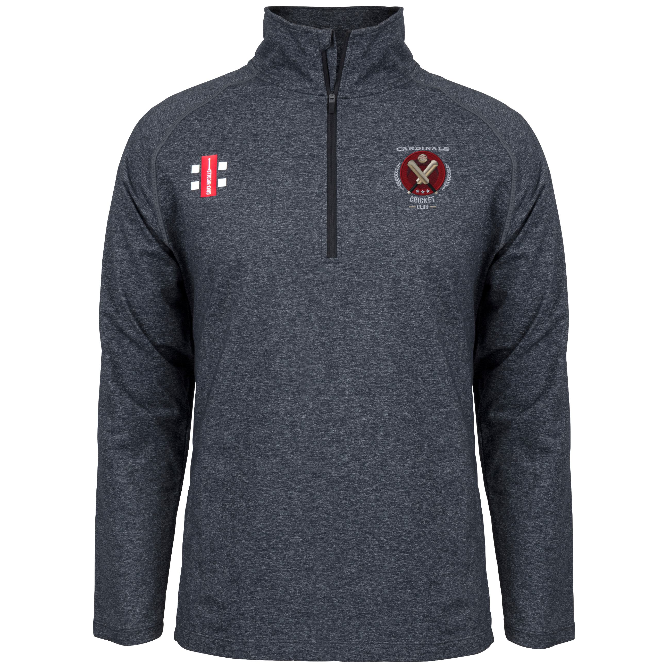 gray-nicolls-crs-cardinals-cc-velocity-mid-layer-mezza-zip-senior-nero image 1