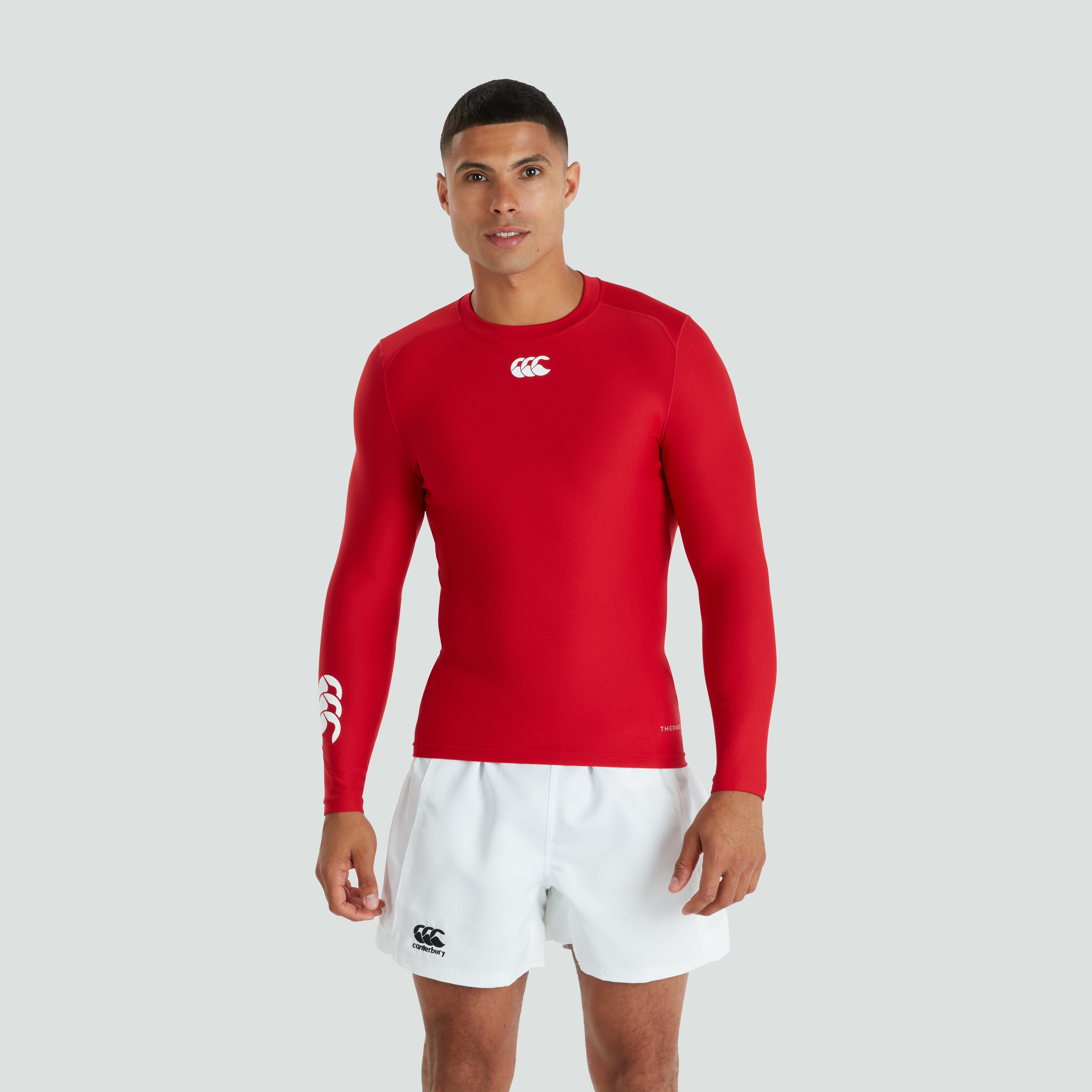 canterbury-mens-thermoreg-top-intimo-termico-manica-lunga-rosso image 1