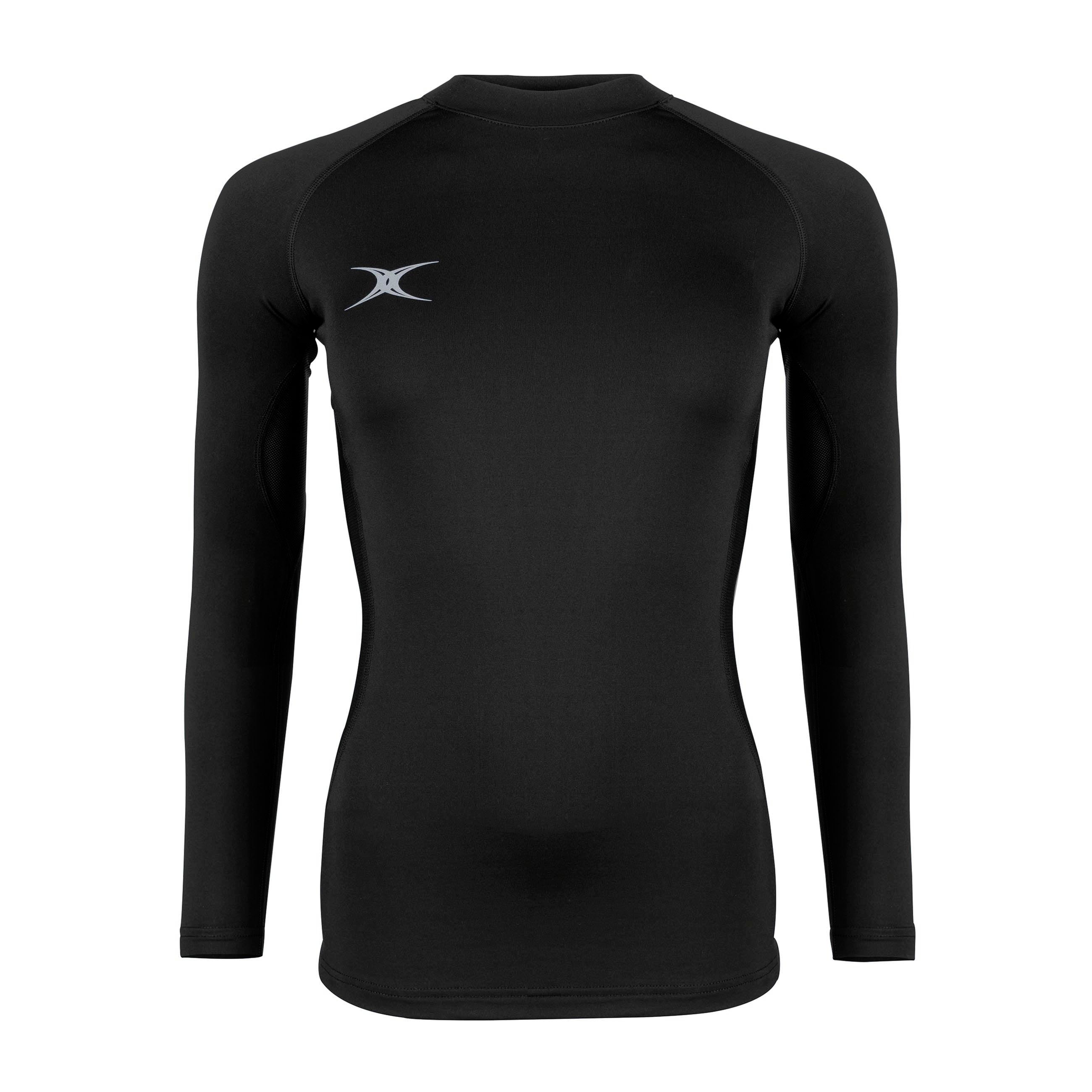 gilbert-rugby-atomic-ii-baselayer-top-termico-donna-nero image 1