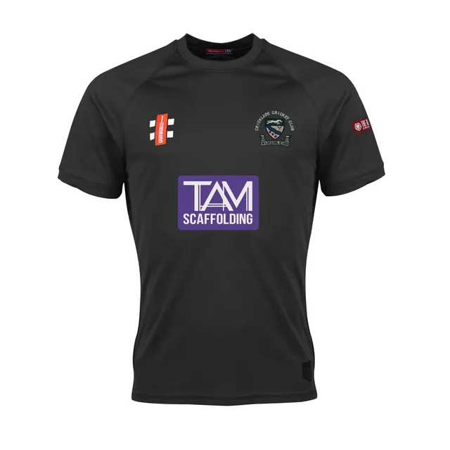 gray-nicolls-cricklade-cc-matrix-v2-t-shirt-cricket-manica-corta-senior-nera image 1
