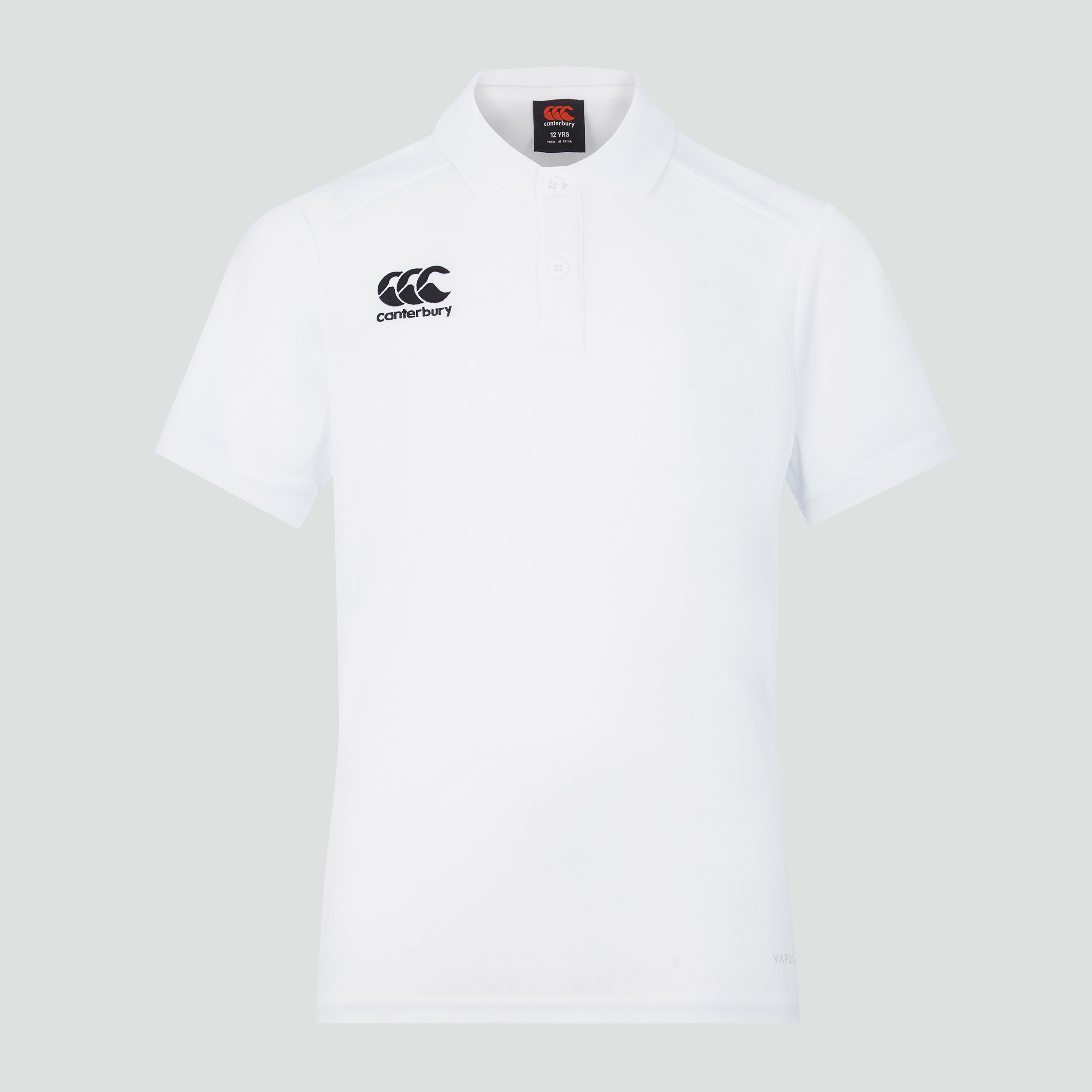 canterbury-junior-club-dry-polo-shirt-white-polo-rugby-junior-bianca image 3