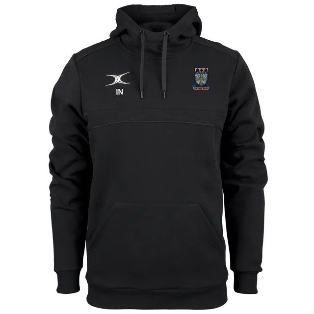 gilbert-rugby-photon-felpa-con-cappuccio-uomo-senior-nero-university-college image 1
